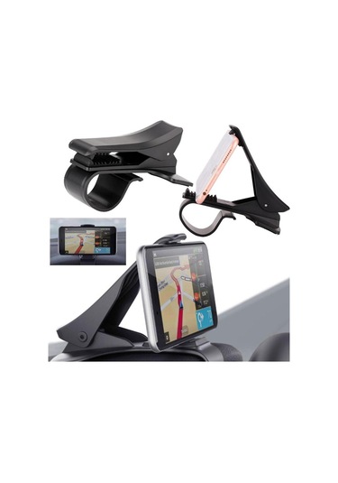 Homyl Evrensel Klipsli Araç Panosu Cep Telefonları Tutucu Braketi Tarif Edildiği Gibi