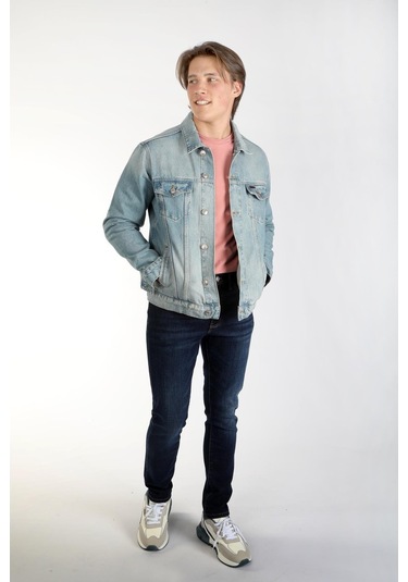 Lee Cooper Puebla Erkek Jean Ceket Caesar Blue Light-16620 Caesar Blue Lıght Açık Mavi