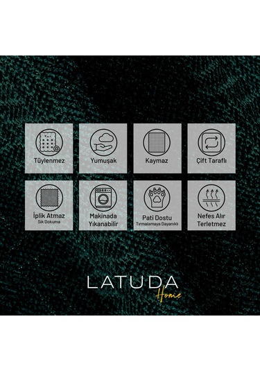 Jakarlı Şönil Koltuk Örtüsü Çekyat Örtüsü Koltuk Şalı 110x175 2 Ad. Kaymaz Zümrüt Zümrüt