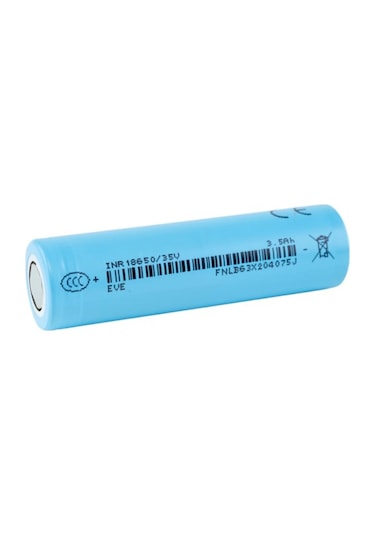 Eve 18650 3.7v Volt 3500 Mah 3c 35v Lityum Şarj Edilebilir 10 Adet Pil Batarya