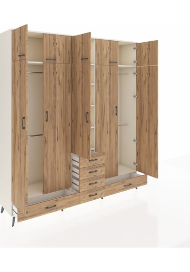 Hyperion Dolap 6 Raflı 6 Çekmeceli 4 Askılı 220x44x243 Aytaşı-çam/çam Atlas Çam/atlas Çam Hyperion Dolap 6 Raflı 6 Çekmeceli 4 Askılı 220x44x243 Aytaşı-çam/çam Atlas Çam/atlas Çam