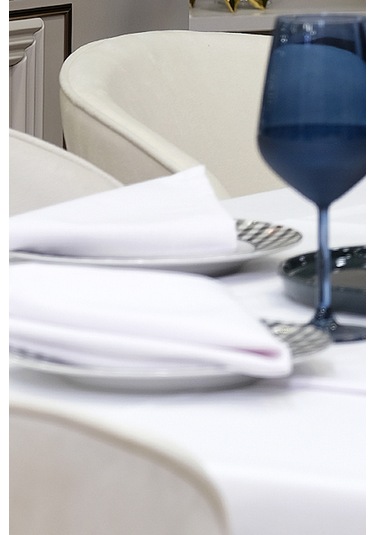 Dream Kumaş Peçete Modelleri Leke Tutmaz Kumaş Peçete Çeyiz Seti 6lı Paket Beyaz