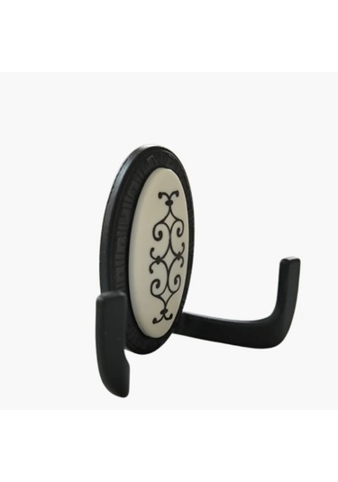 100 Adet Metal Vestiyer Askılığı - Mat Siyah, Desenli, Dayanıklı, Elbise Ve Mobilya Askılığı Siyah - Beyaz