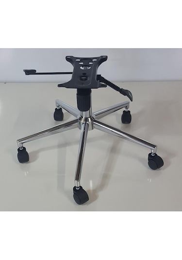 Kamusalmarket Makam Koltuğu Yıldız Ayak+Krom Piston+Çift Kollu Mekanizma