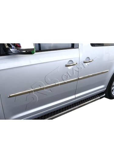 Volkswagen Caddy Uyumlu 2016-2019 Krom Yan Kapı Çıtası 4 Parça Paslanmaz Çelik