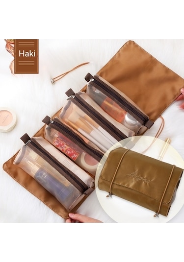 Trendooze Taşınabilir Seyahat Saklama İşlevli Çok Çıkarılabilir Çantası-haki Arada 4'ü 1 Mr Haki