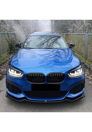Xindoker Bmw 1 Serisi F20 118i 120i 2015-2019 İçin Abs Karbon Fiber Desenli Ön Far Kaş Gövde Koruyucu Ve Dekoratif Strip Seti