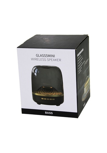 Mika Kristal Fanus Model Wireless Usb Şarjlı Speaker Hoparlör Rgb Işıklı Aux - Tf - Dc5v 4741