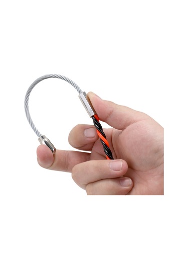 Geeksen Kırmızı-siyah Plastik Çelik Kablo İçme Aleti, 10m Uzunluk, 6.5mm Çap, 450kg Çekme Dayanımı, 360 Dönebilen Fiber Kablosu Tüplerine Giriş Aracı