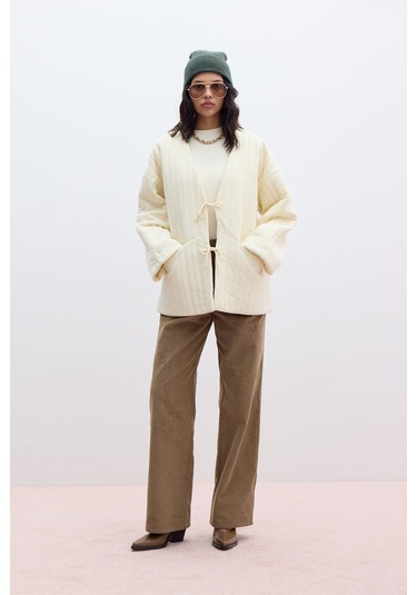 Fitilli Kadife Straıght Fit Pantolon Camel Camel