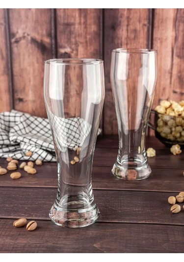 Pasabahce Cam Bardak 665 Ml Bira İçin, 6 Adet 10944913 Beyaz