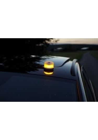 Osram Ledli İkaz Lambası Mıknatıslı-pilli Sarı-sarı 9 Ledli 83 57 Mm