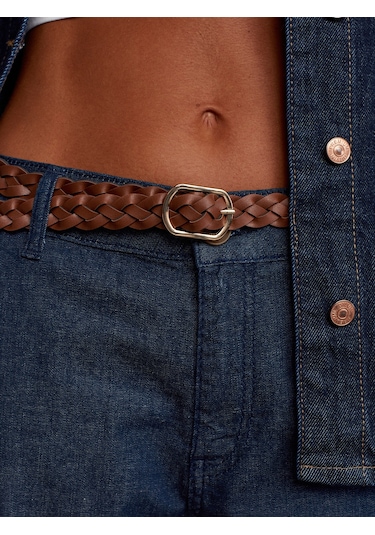 Dilvin Duble Paça Kemerli Denim Pantolon Lacivert