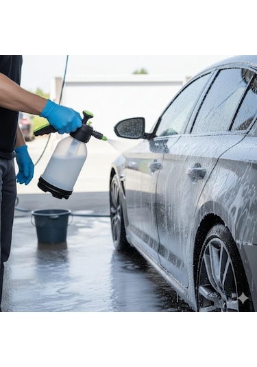 Ollevra 2 Başlıklı Oto Köpük Su Püskürtme Ve Bitki Bakım Sulama Aleti 2 Litre Oto Yıkama Spreyi