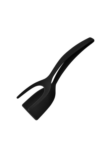 Ulzyvf Yumurta Yapışmaz Turner Tost Spatula Siyah Siyah Pişirme Mutfak Maşa Krep Kızarmış Kelepçe Kavrama İn Gıda Flipper Ekmek Çevirme Aksesuarları 2 1 Ns Siyah