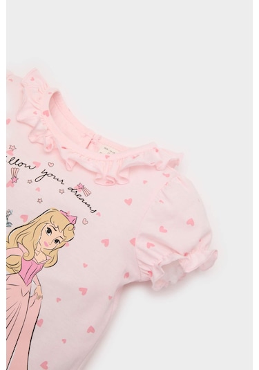 DeFacto Kız Bebek Disney Prenses Pijama Takımı Kısa Kollu Penye Üst Beli Lastikli Uzun Alt E1546A525SMPN436 Pembe DeFacto Kız Bebek Disney Prenses Pijama Takımı Kısa Kollu Penye Üst Beli Lastikli Uzun Alt E1546A525SMPN436 Pembe
