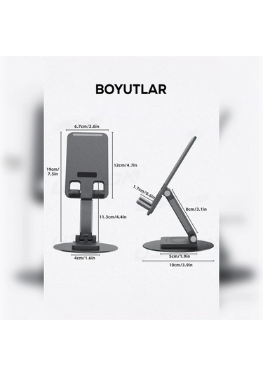 Kablo Geçirilebilir Telefon Tutucu Çok Renkli