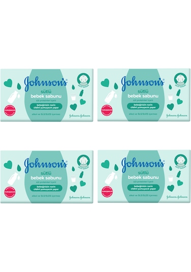 Johnson's Baby Sütlü Bebek Sabunu 90 x 4