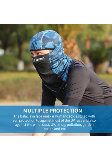 Geeroyoo Yp0201292 Bisiklet Kaskı Dostu Hafif Esnek Buz İpeği Güneş Koruyucu Maske, Sıcak Günlerde Rahatlık Sağlar. Siyah