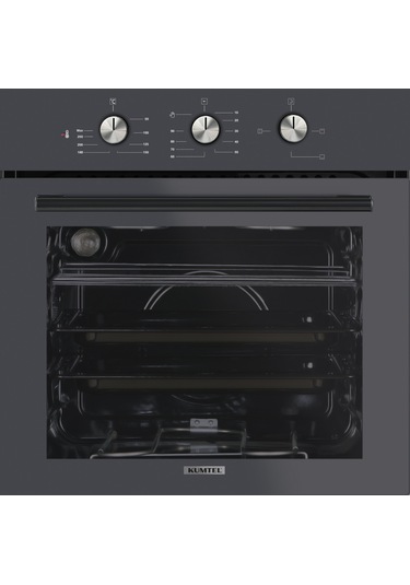 Kumtel B66-S2 MT - KO-40TAHDF - DA6-830 Dizayn Antrasit Cam Ankastre Set