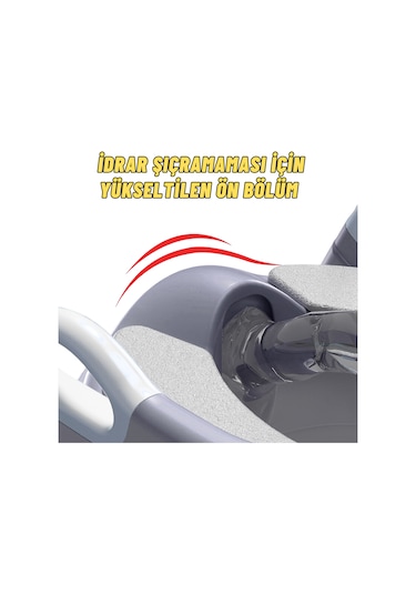 Dekohop Çocuk Merdivenli Klozet Adaptörü Yükseklik Ayarlı Pratik Gri