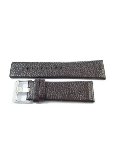 27Mm Koyu Kahverengi Deri Saat Kayışı Diesel Model Saat Kordonu