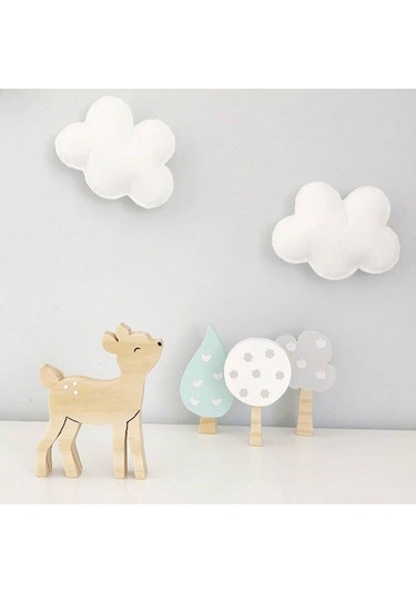 Sones Ahşap Ağaç Üç Parçalı Set Yapı Süslemeleri Fotoğrafçılık Aksesuarları Çocuk Odası Dekorasyonu Set 3 Diğer