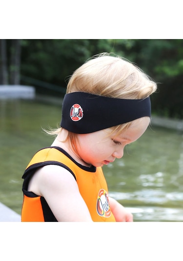 Owli Swimwarm Kulak Koruyucu Bebek Siyah Siyah