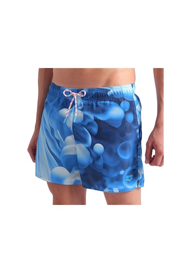 Arena Water Prints Beach Erkek Mavi Deniz Şortu 007159720 Mavi