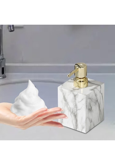 Suntek Sabunluk Rustik Boş Pompa Losyon Şişesi Gri-altın Gri - Altın