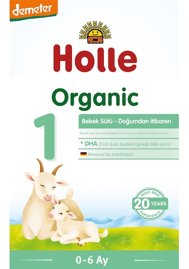 Holle Organik 1 Keçi Sütü Bebek Formülü 400 G 4 Adet