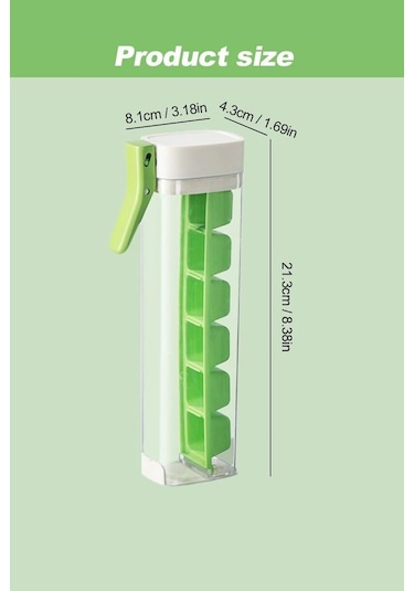 2 Adet Basmalı 6 Bölmeli Kare Buz Kalıbı Taşınabilir Buz Küpü Kalıbı Kare Buzluk Kokteyl Buz Kalıbı Çok Renkli