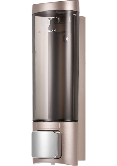 Geeksen Chuangdıan Çift Taraflı Köpük Bantlı Duvar Sabunluğu Şampuan Duş Jeli El Temizleyici 200ml Altın