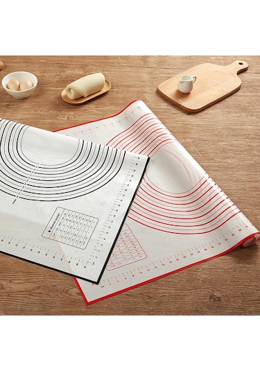 Kırmızı Mutfak Silikon Pişirme  Astar 40x30cm