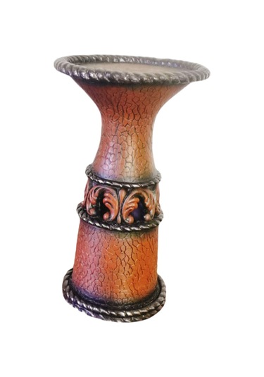 Suntek Antik Sütun Mumluk Masaüstü Çalışma Odası Oturma 8,5x8,5x14,5 Cm