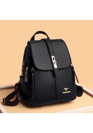 Mavi Sırt Çantası Kadın Basit Moda Kadın Sırt Çantası Işe Gidip Geliş Büyük Kapasiteli Tek Omuz Eğlence Çantası Mavi