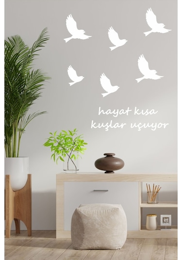Kuşlar Uçuyor Dekoratif Duvar Sticker