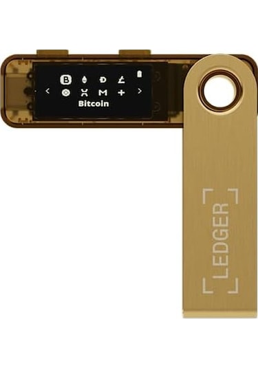 Ledger Nano S Plus Altın Kripto Donanım Cüzdanı Çok Renkli