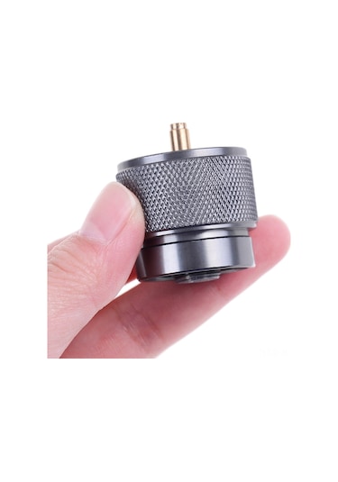 Jeehugo Kamp, Piknik, Mangal İçin Alüminyum Ve Bakır Mapp-coleman Gaz Pompa Adaptörü - Leakproof, Otomatik Kapatma, En417 Lindal Valfi Dönüştürücü Gümüş
