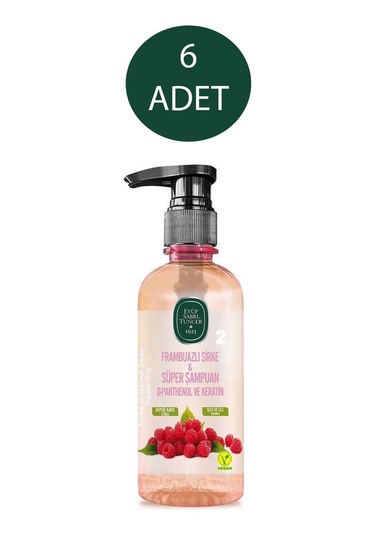 Eyüp Sabri Tuncer Frambuazlı Sirke & Süper Şampuan 6 x 100 ML