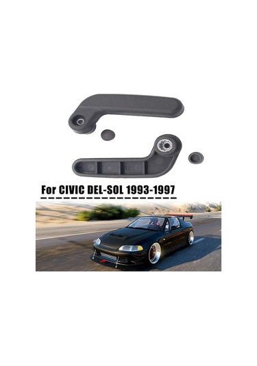 Jokmae Honda Civic Del-sol Targa Tavan Kilit Kolu Seti 1993-1997 - Sürücü Ve Yolcu İçin Siyah Abs