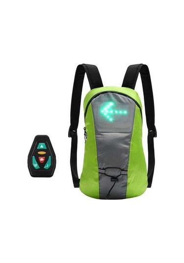 Createtech Kablosuz Usb Dönüş Sinyali, Şarj Edilebilir Led İşaretleyici, Sırt Çantası Bağlantısı Sarı