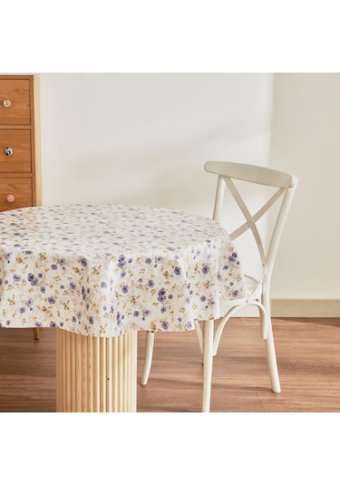 Karaca Home Dora Çiçekli Pvc Masa Örtüsü Mor Mor