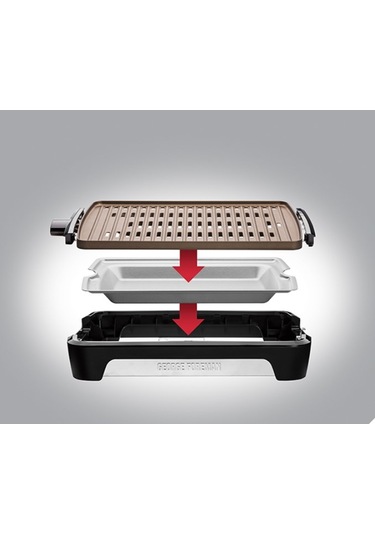 George Foreman 25850-56 Smokeless BBQ 1630 W Izgara