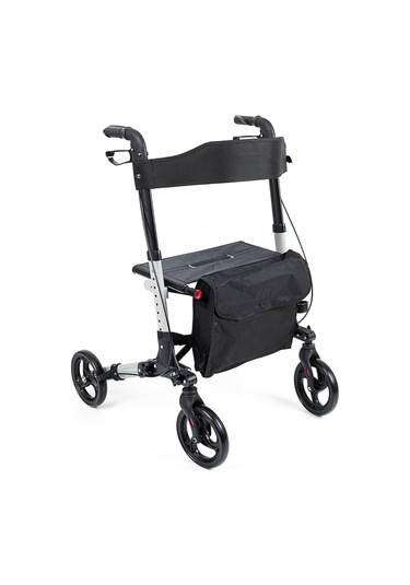 Rölator Mv-9102 Gri Lüx Alüminyum Rolatör Tekerlekli Yürüteç