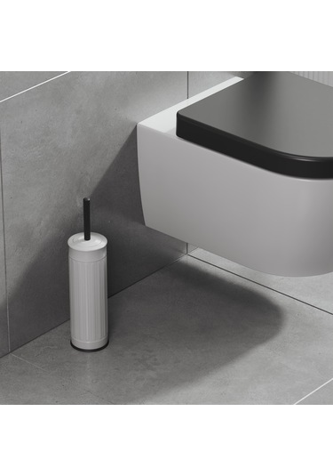 Aqua Bagno Midas Klozet Ve Tuvalet Fırçası , Beyaz 35.22.55.01.04 Beyaz