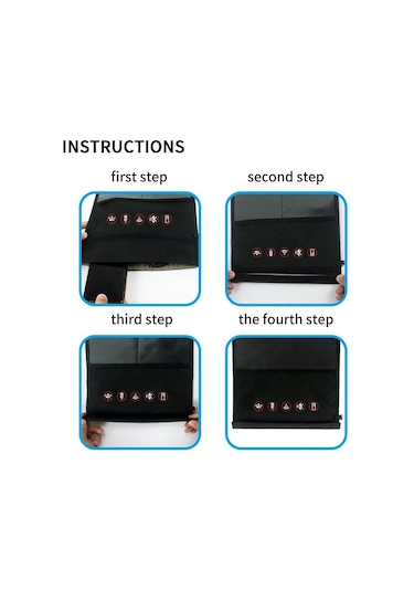 Ranyeek Küçük Siyah Araba Anahtarı Tablet Telefon Gizlilik Korumalı Rfıd Engelleme Çantası 25 28cm Siyah
