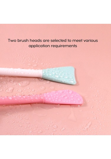 Moveevo Silikon Makyaj Fırçası Yüz Maskesi Fondöten Fırçaları Kozmetik Göz Farı Kaş Fırçası Plastik Saplı