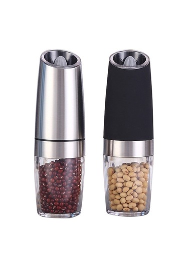 Danri Elektrikli Karabiber Değirmeni Seti, Otomatik Tuz Ve Karabiber Değirmeni, Akülü, Tek Elle Çalıştırma