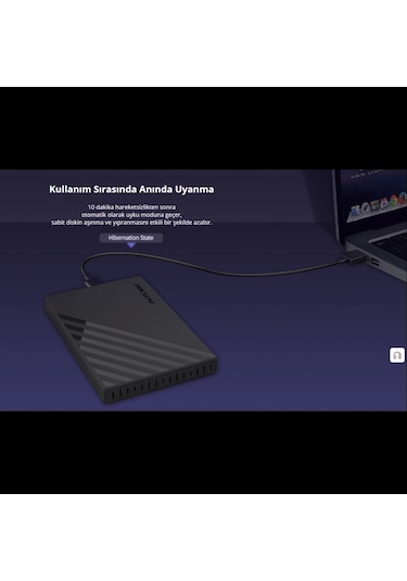 Hıksemı Hs-hub-mhb201, Usb3.0, 2,5" Disk Kutusu. Ssd Ve Hdd Destekler, 5gbps, Siyah, Win, Mac-os, L